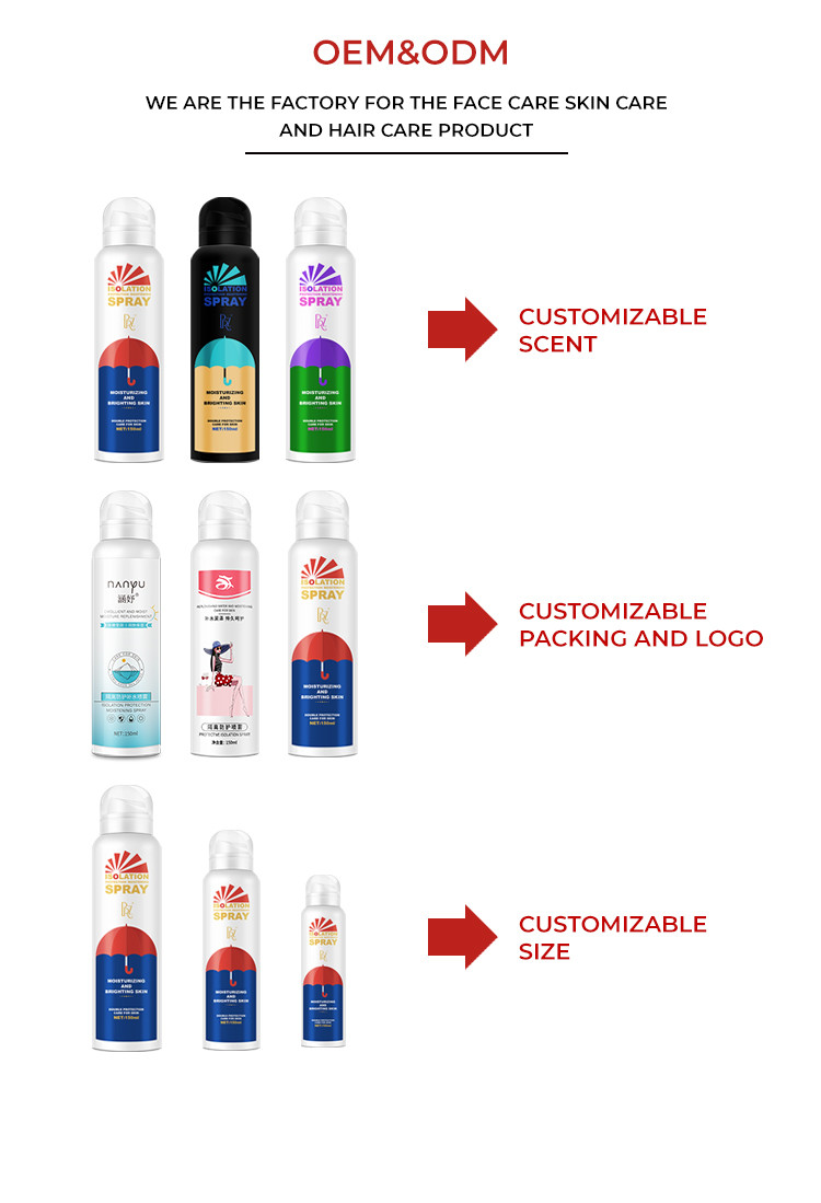 New Formula Organic Sunscreen Spray SPF 100 Sweatproof Anti Ultraviolet