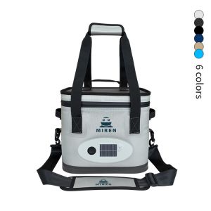 Popular Customisable Beeping 14L Soft Cooler Bag With Bluetooth Audio.