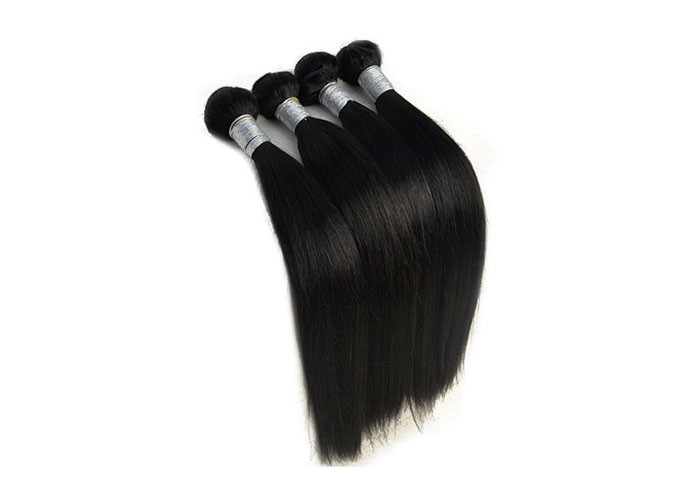 22 Inch Virgin Peruvian Human Hair Extensions , Weft Straight Hair
