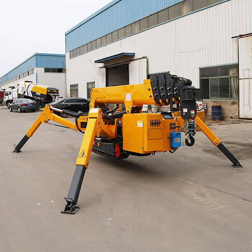 3 Ton Assembly Wireless Remote Control Elevator Crawler Cranes 12v 45AH Spider Crane