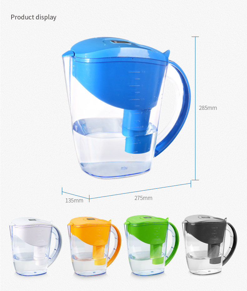 Customized 3.5L BPA Free Alkaline Water Pitcher , Brita Classic Filter Jug