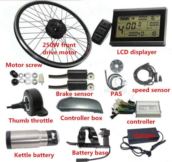 36V 5.2Ah - 6.8Ah Electric Bicycle Parts 25KM/H - 45KM/H Pedal Assist Electric