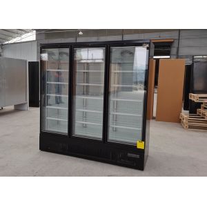 3 Door 1260L Upright Display Freezer Electric Heating with SECOP Compressor
