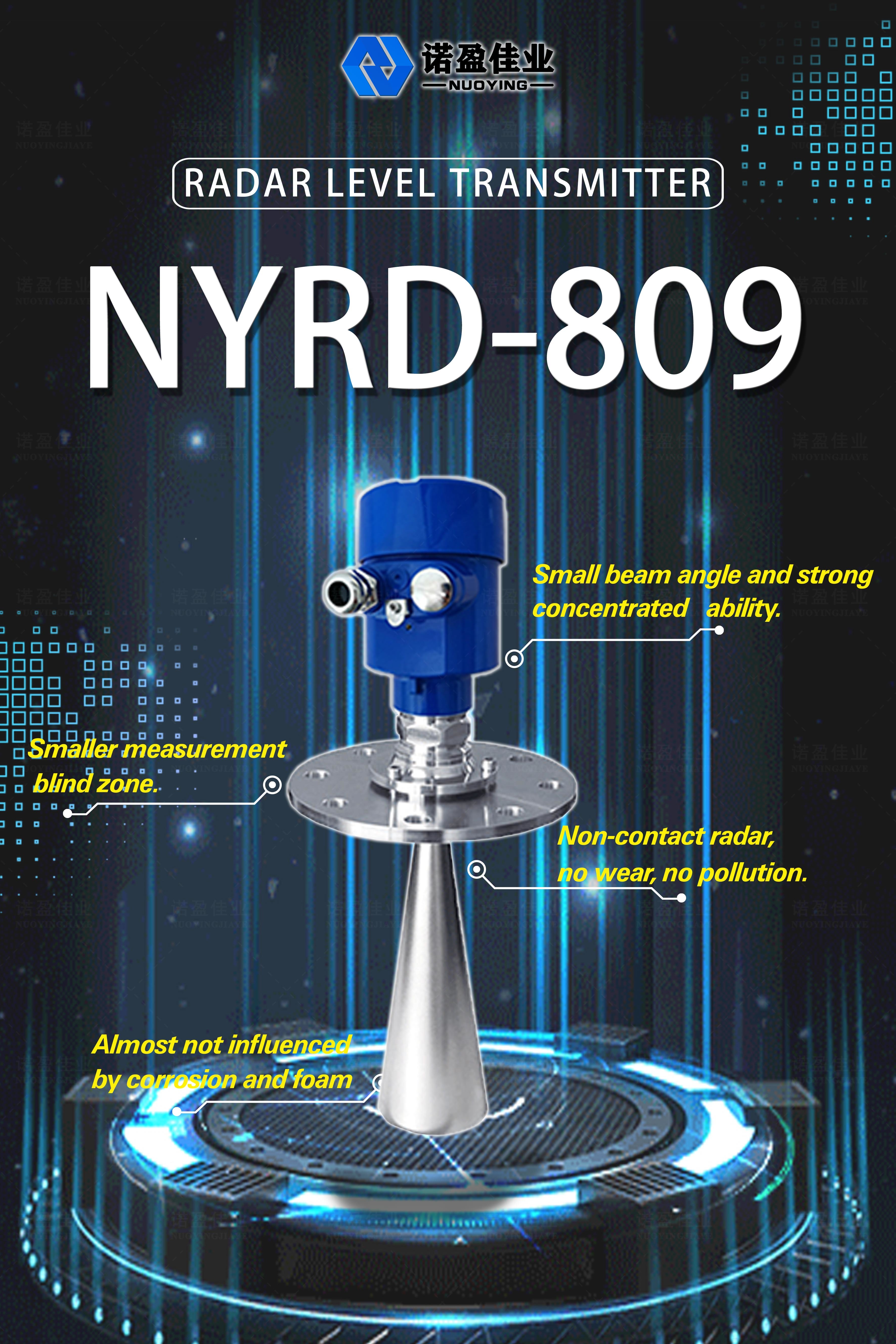Factory 80GHz Aiti-crossion Radar Level Transmitter for Continuous Level Measurement with Explosion-proof and CE Report