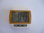 ABS material FM radio, alarm clock Digital Pocket Pedometer with CE, ROHS