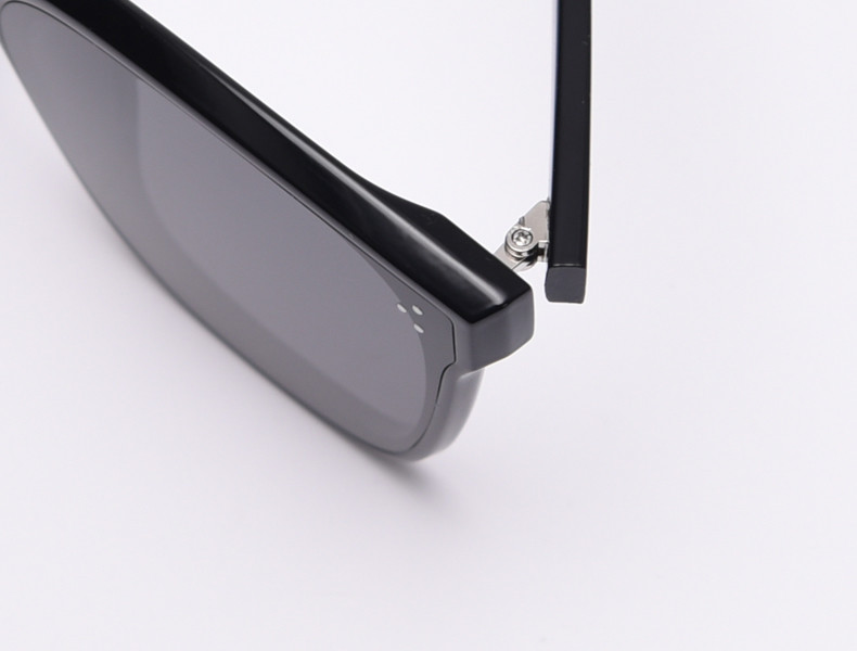 Women Retro Big Frame Square TR90 Sunglasses Trendy Polarized Men
