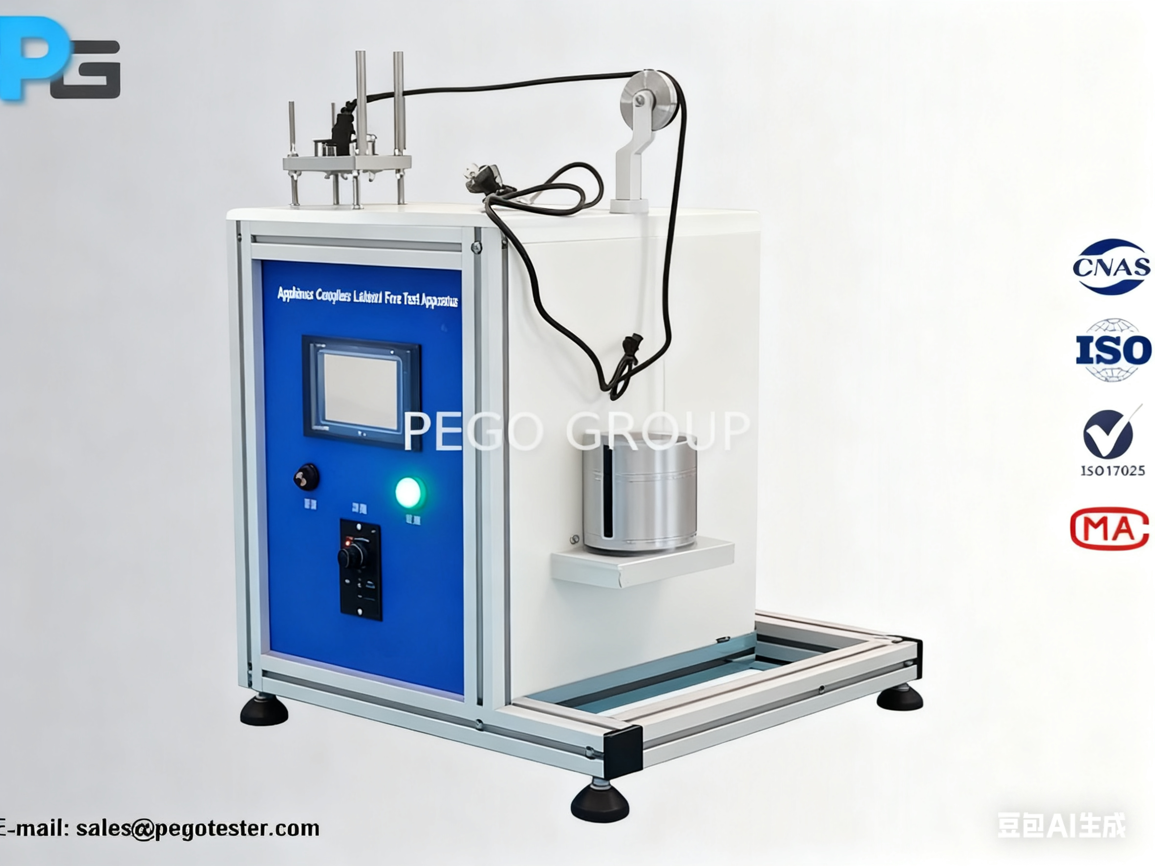 China IEC60320-1 Compliant Lateral Pull Test Apparatus with PLC+5 Inch Touch Screen Control for 6N/35N/50N Pull Force Testing on sale