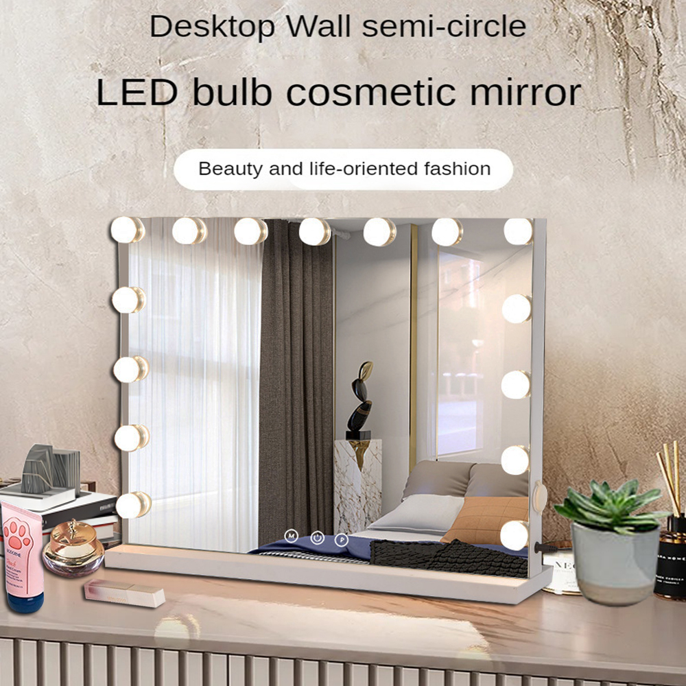 Customizable Fashion Design Makeup Vanity Hollywood Led Mirror with Chrome Finish