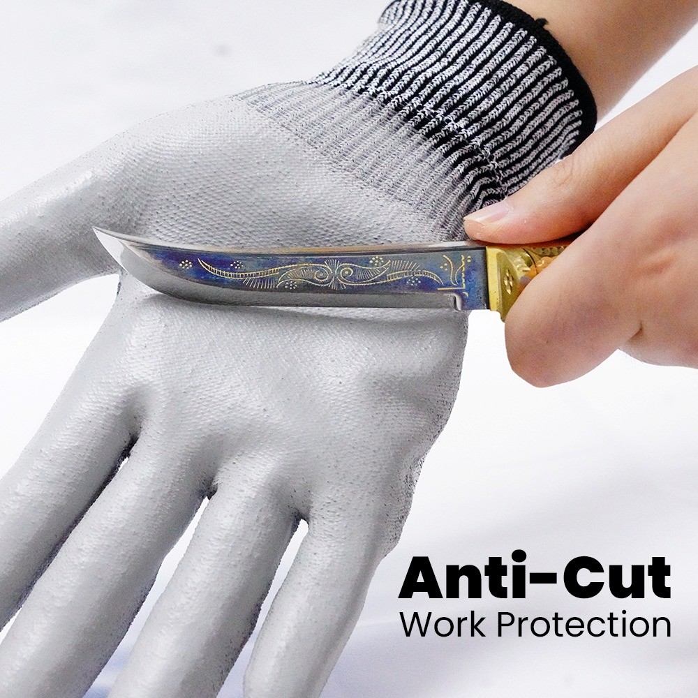 Customizable PU Protective Gloves Advanced Anti-collision Safety Gloves Anti-slip Anti-puncture Labor Protection Gloves
