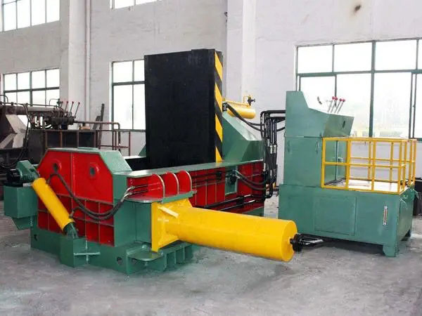 Horizontal Metal Briquetting Machine Hydraulic Scrap Iron Baler