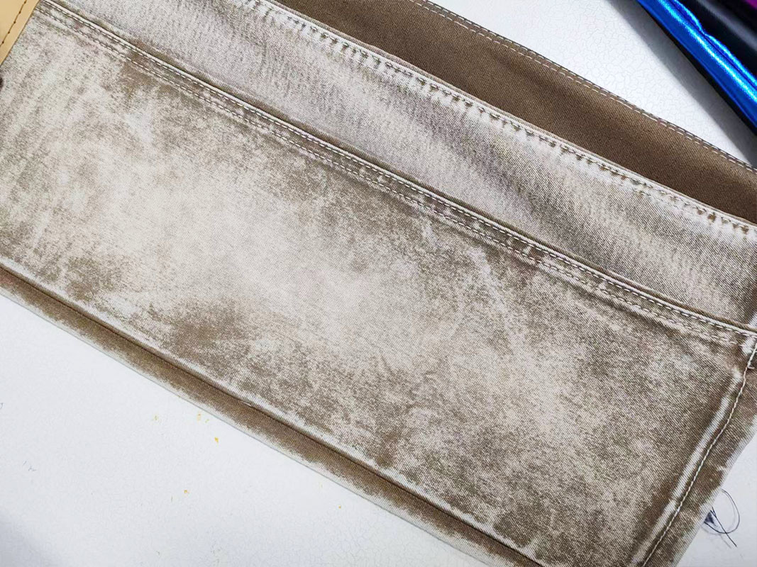 9 Oz Denim Jean Fabric For Women Jeans Factory In China Hot Sell To South America Khaki Color For Women Men Jeans