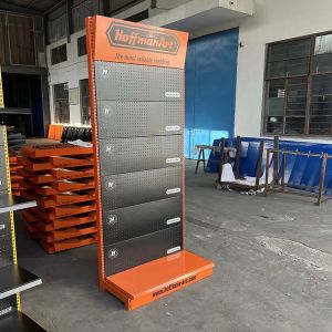 Factory custom color size black hole back board display shelf exhibition sample