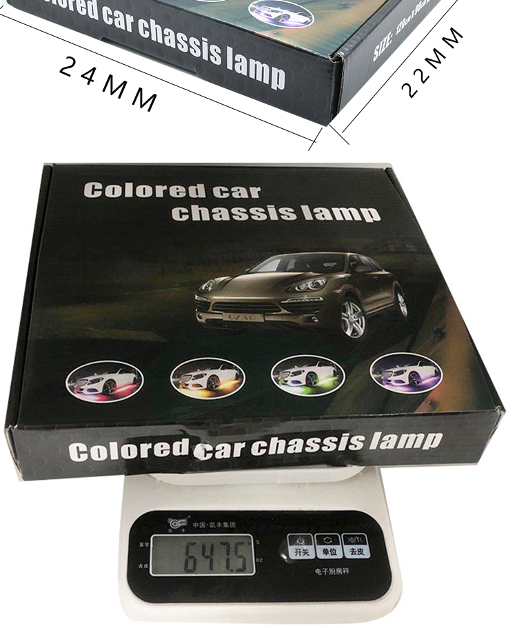Colorful Voice Control Ambience Car Headlight Led Strip Decorative RF Rgb 5050