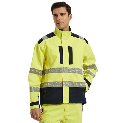 Anti Static High Visibility Fire Proof Electric Arc Protection Safety Jacket For