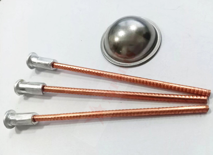Bi Metallic Stud Welding Pins Capacitor Discharge Cd With Self Locking Washers