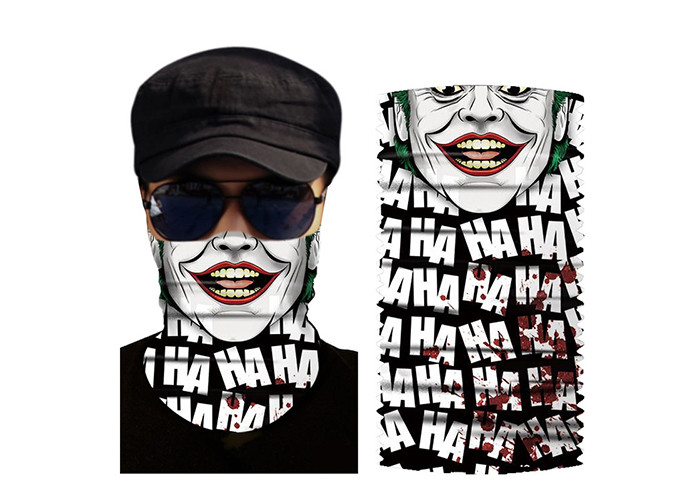Wristband Black Caribbean Flags Printed Cartoon Face Bandana
