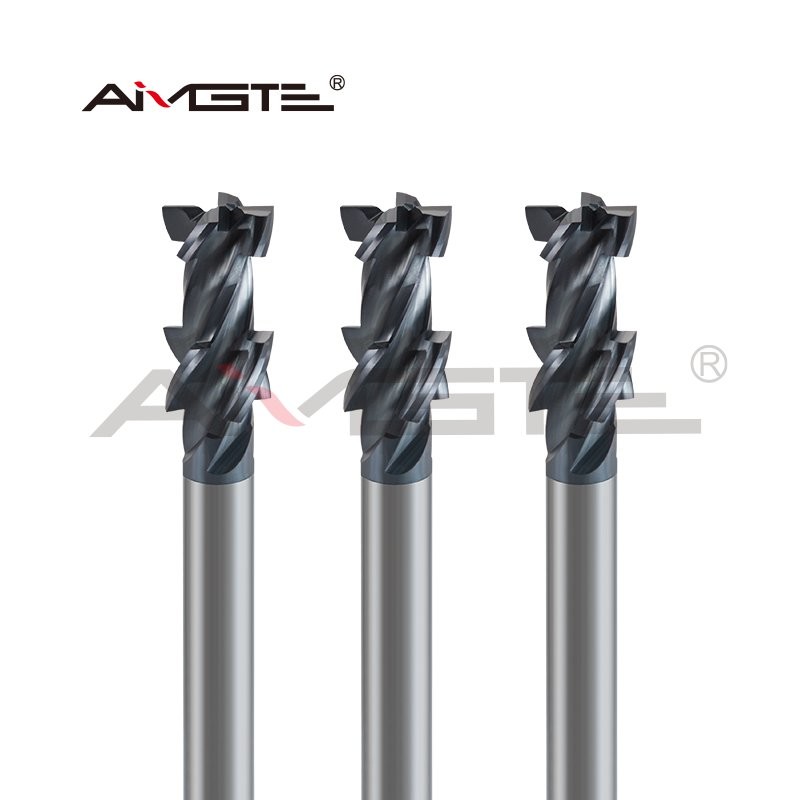Step Tungsten Carbide End Mill 4 Flutes Forming CNC Milling Cutter For Aerospace