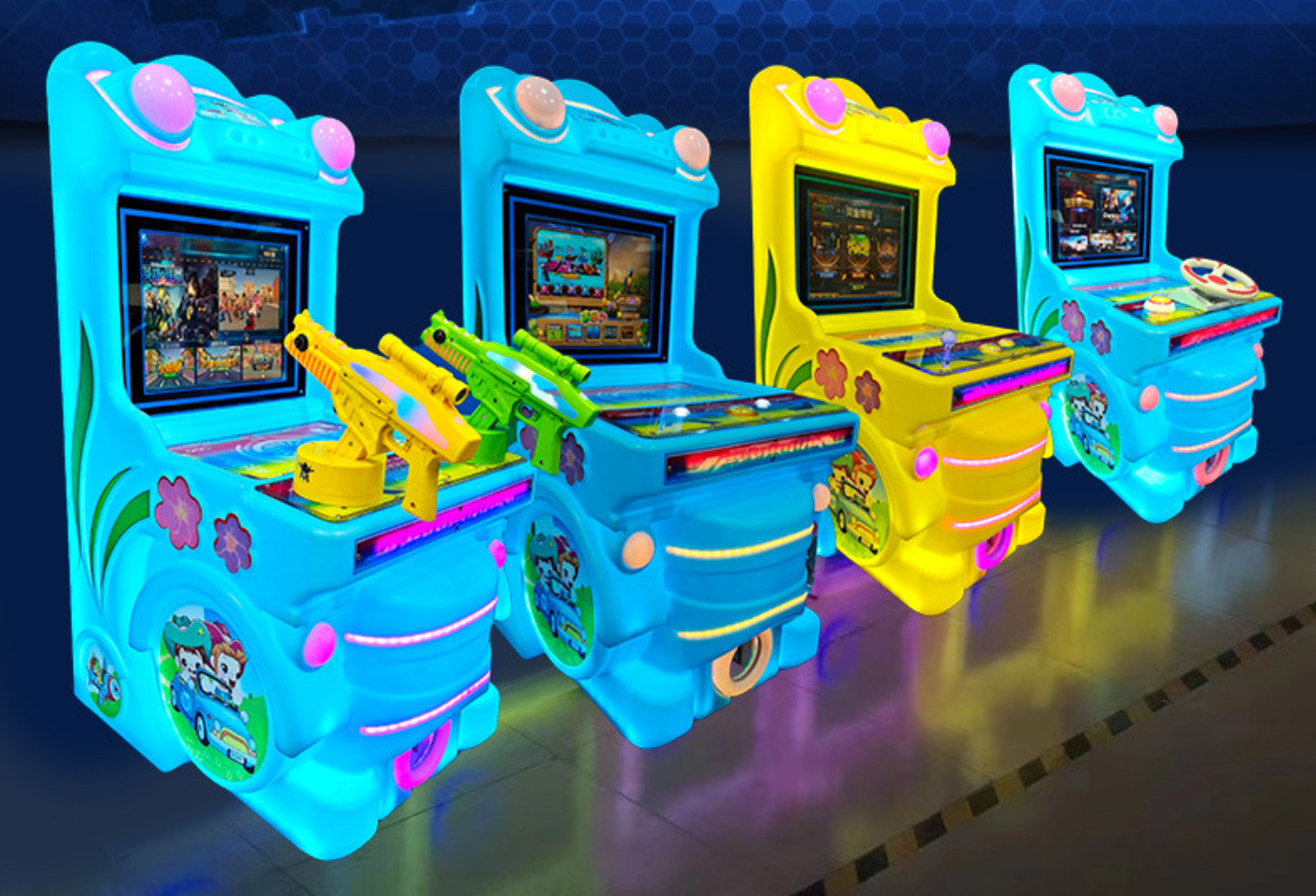Dreamland Happy kids bus coin operated single go fishing arcade video game machine for sale