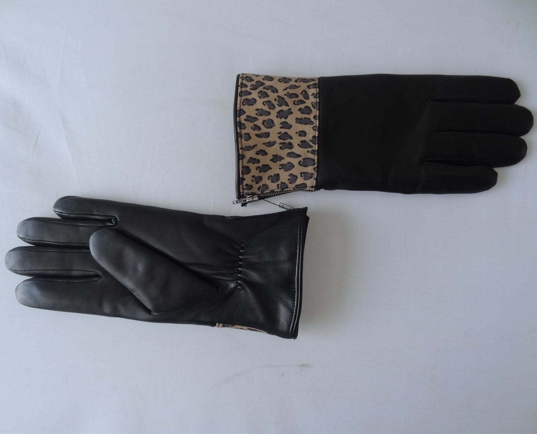 soft fashion classical genuine sheepskin lamb skin leather women gloves