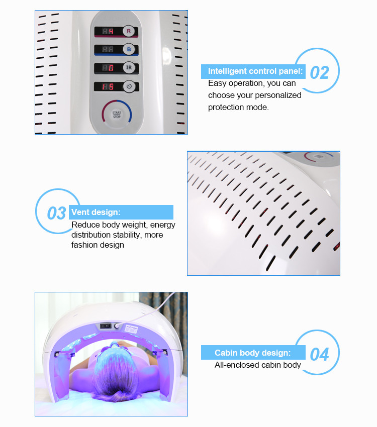 Art 7 Color LED Facial Skin Rejuvenation Device LED Face Skin Light Photon Therapy Device