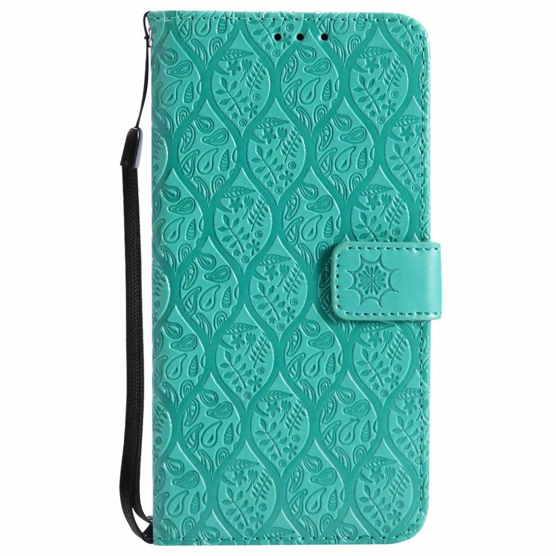 Xiaomi Mix2 Leather Protective Case with Flower Embossed Pattern