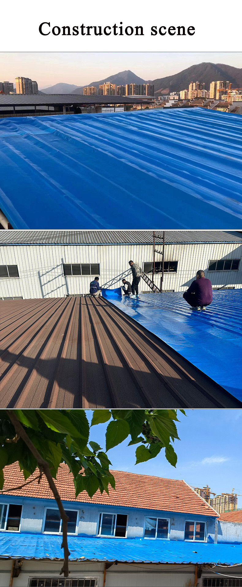Industrial And Civil Buildings Metal Roof with Self-adhesive Waterproof Membrane Self-Adhesive Waterproof Roofing Felt Multiple Layers for Sound &