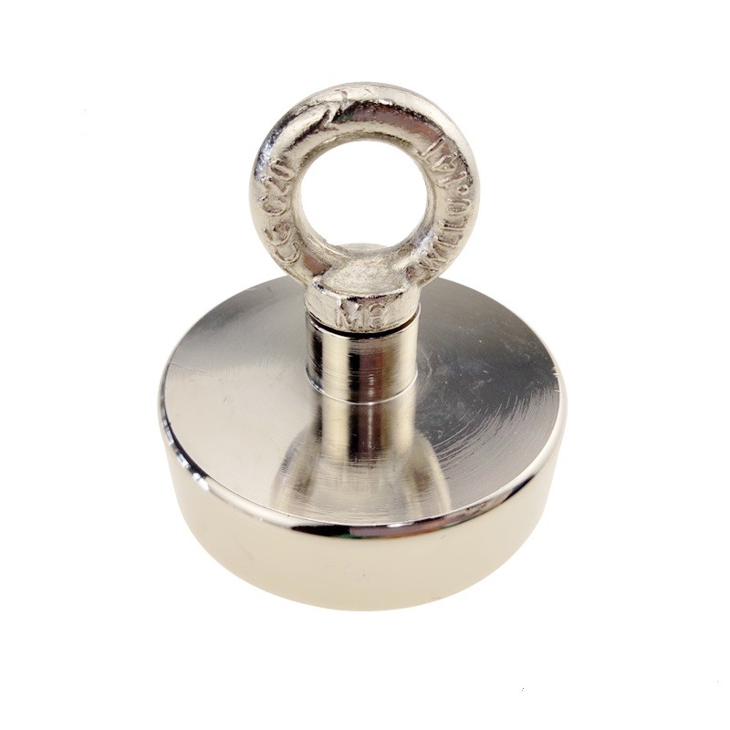 Ni Surface Coating Custom 1000lbs Pull Force N52 Fishing Magnet with Double-Sided Pull