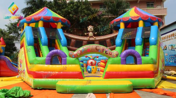 Inflatable Amusement Park For Kids Giant Activity / Commercial Bounce House