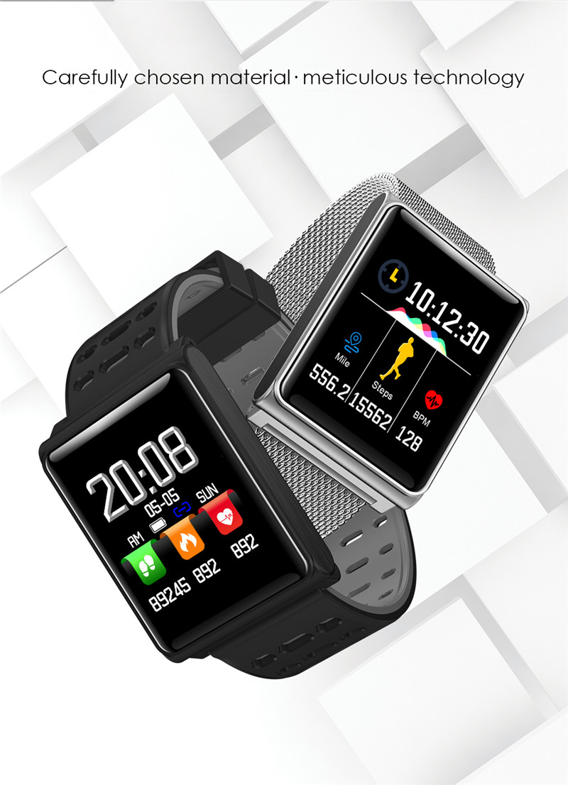 Smart bluetooth watch can support Call notification and message alert and multilingual push