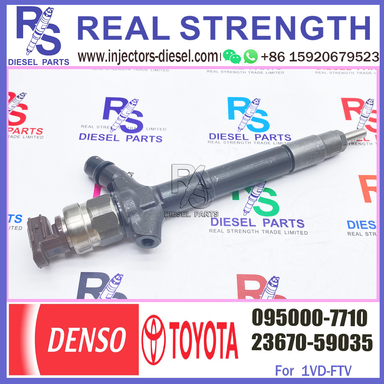 Original and New Common Rail Injector 095000-7710 0950007710 23670-51030 For toyota landcruiser 200 V8 1VD-FTV 4.5L 0950