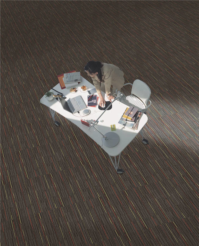 Colorful Indoor Outdoor Carpet Tiles / Commercial Grade Carpet Tiles