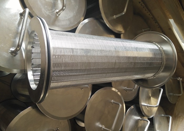 Fully Welded Stainless Steel Rotary Screen Drum For Food Processing Industry