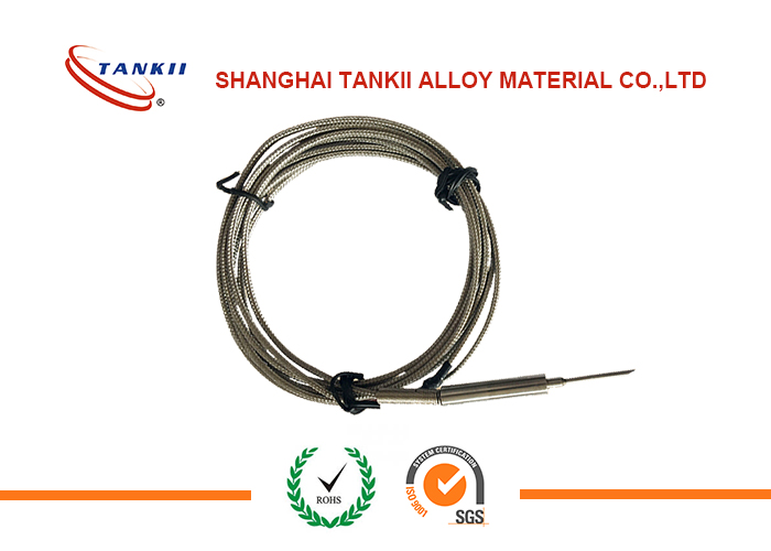 Mineral Insulated thermocouple wire MI Cable Single / double Lead 3.0mm armoured Thermocouple Wire