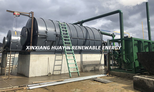 50 TPD Waste Tyre To Oil Pyrolysis Plant Fully Automatic