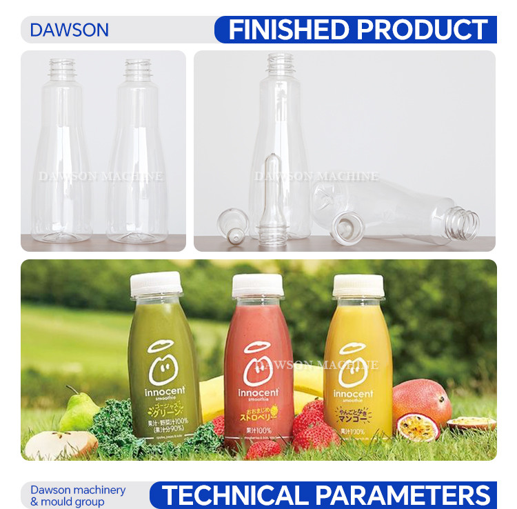 Automatic 330ml Plastic Bottle Blow Molding Machine For PET Drink Juice Bottle