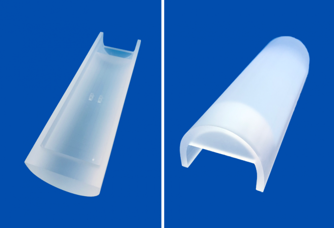 Semicircle Machining Quartz Glass Parts 1