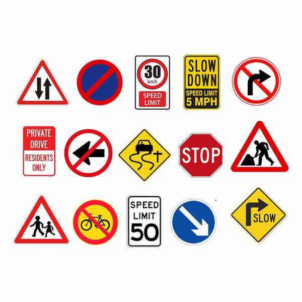 OEM Metal Aluminum Slow Kids Reflective Road Street Signage Safety Traffic Sign