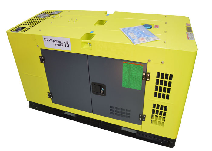 8kw Water Cooled Electric Silent Generator Set 10kva With Diesel Engine , 50/60HZ Frequency