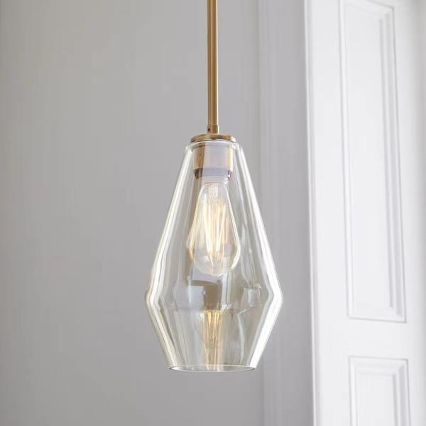 Nordic Simple D30cm Glass Pendant Dining Room Light Bedroom Creative Personality