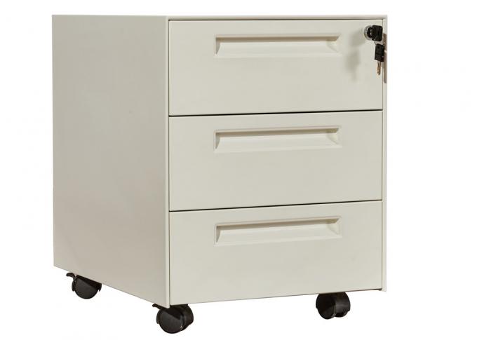 H490mm 3 Drawer File Cabinet With Lock And Wheels School Office use