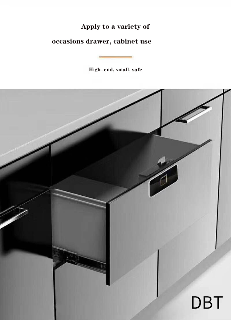 Small Keyless Smart Drawer Cabinet Lock / Waterproof Biometric Fingerprint Cabinet Lock