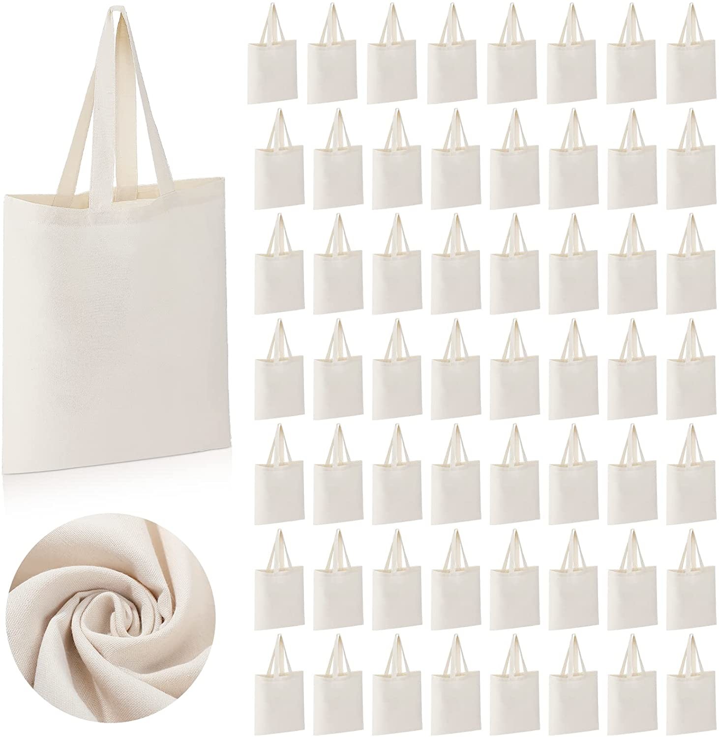 Simple Reusable Gift Cotton Canvas Tote Bag For Shopping