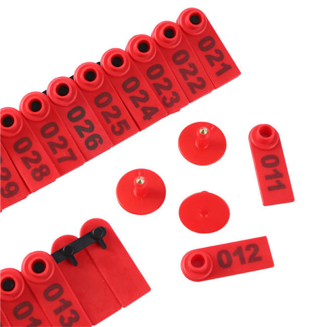 Plastic 100mm Livestock Ear Tags Sheep Goat TPU Yellow