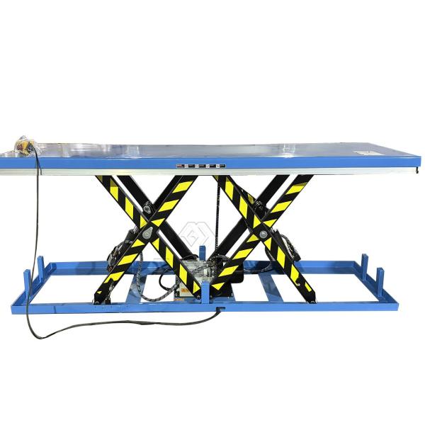 4t/8t Stationary Scissor Lift Table 1000mm Lifting Height For Heavy Material