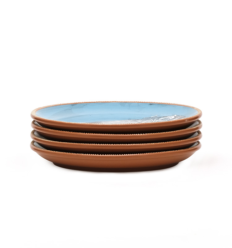 Animal Zebra Tiger Printing Stoneware Plate For Kids Heath Ceramics Dinner Plates