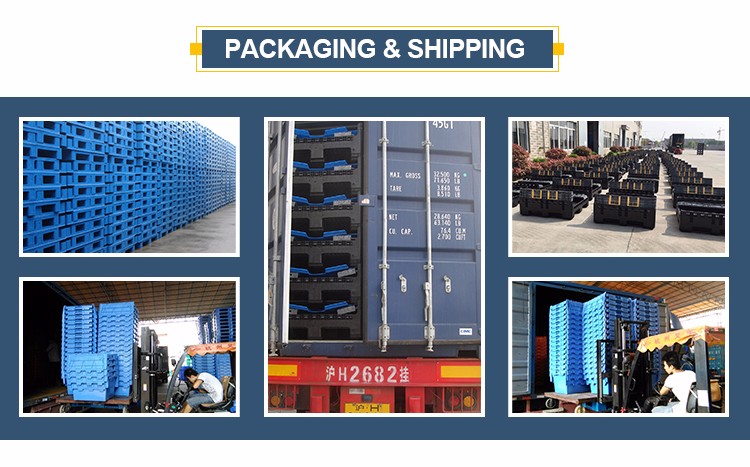 MY TEST 1210A HDPE storage euro plastic pallet Double faced stackable plastic pallets