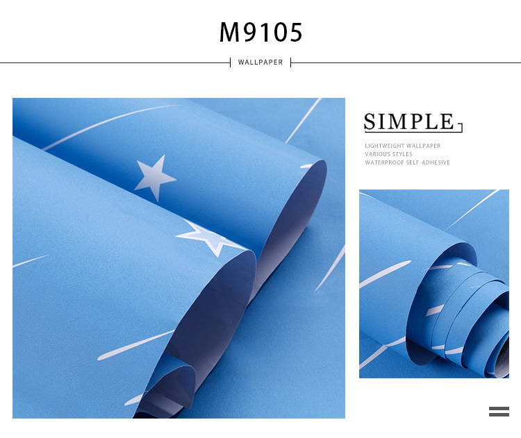 Wall Coating Rolls Decorative PVC Vinyl Wallpapers with Designs Anti-Static Function and A4 Paper Size Sample Policy
