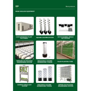 ABS Material Indoor Use Tower Shape Hydroponic Growing System for Vertical