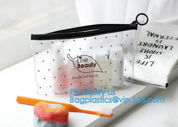 Zip lockkk bag with handle & slider, reclosable pvc clear plastic slider Zip lockkk bag, Reusable slider white small nylon cle