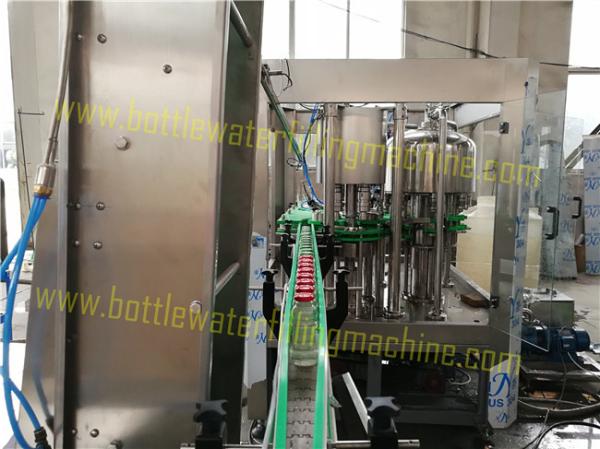 Combined Water Juice And Milk Filling Line , Fruit Juice Glass Bottle Production